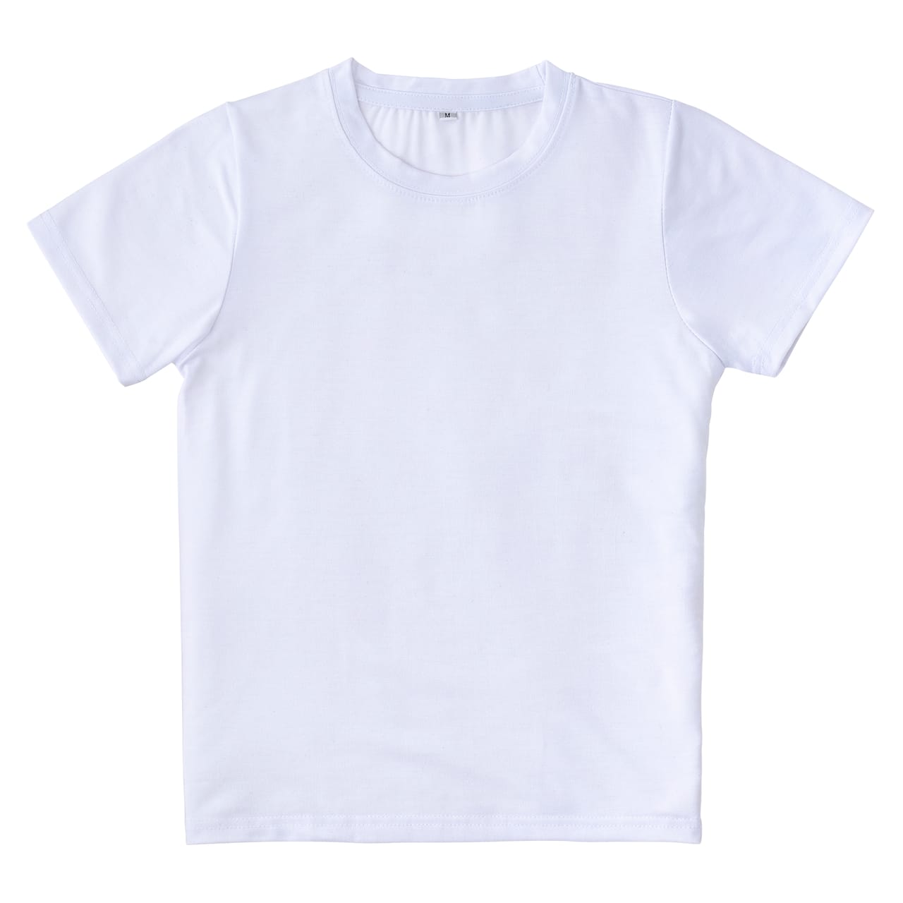T-shirt à col rond blanc uni pour enfant de Cricut